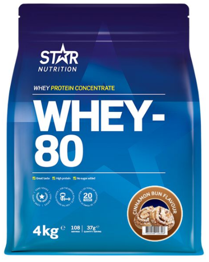 Whey-80 Myseprotein Cinnamon Bun