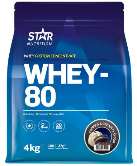 Whey-80 Myseprotein Cookies & Cream