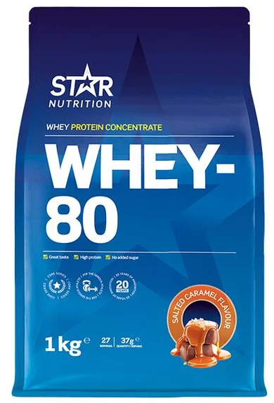 Whey-80 Myseprotein Salted Caramel