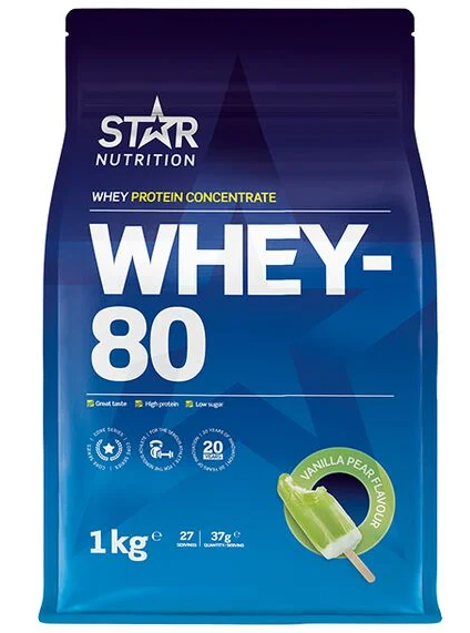 Whey-80 Myseprotein Vanilla Pear