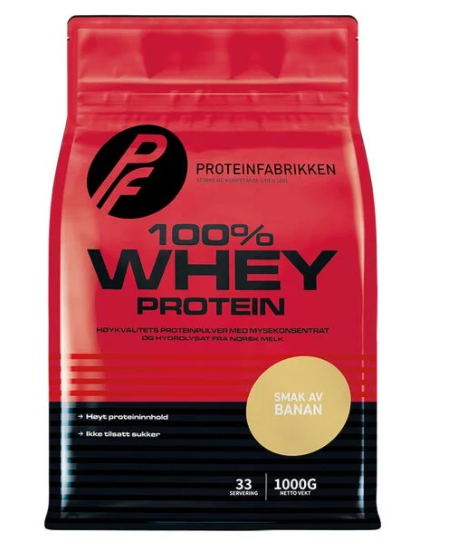 100% Whey protein, Banan